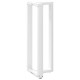 2 db fehér acél bárasztal lábak t-alakú 40x35x(111-112) cm