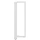 2 db fehér acél bárasztal lábak t-alakú 40x35x(111-112) cm