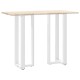 2 db fehér acél bárasztal lábak t-alakú 40x35x(111-112) cm