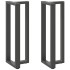 2 db antracit acél bárasztal lábak t-alakú 40x35x(111-112) cm