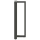 2 db antracit acél bárasztal lábak t-alakú 40x35x(111-112) cm