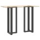 2 db antracit acél bárasztal lábak t-alakú 40x35x(111-112) cm
