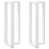 2 db fehér acél bárasztal lábak t-alakú 50x35x(111-112) cm