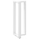 2 db fehér acél bárasztal lábak t-alakú 50x35x(111-112) cm