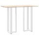 2 db fehér acél bárasztal lábak t-alakú 50x35x(111-112) cm