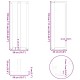 2 db fehér acél bárasztal lábak t-alakú 50x35x(111-112) cm