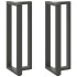 2 db antracit acél bárasztal lábak t-alakú 50x35x(111-112) cm