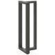 2 db antracit acél bárasztal lábak t-alakú 50x35x(111-112) cm