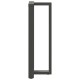 2 db antracit acél bárasztal lábak t-alakú 50x35x(111-112) cm