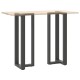 2 db antracit acél bárasztal lábak t-alakú 50x35x(111-112) cm