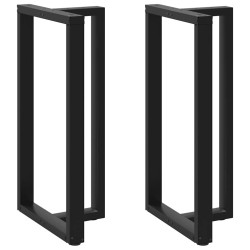 2 db fekete acél bárasztal lábak t-alakú 60x35x(111-112) cm