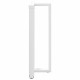 2 db fehér acél bárasztal lábak t-alakú 60x35x(111-112) cm