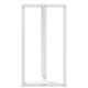 2 db fehér acél bárasztal lábak t-alakú 60x35x(111-112) cm