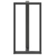 2 db antracit acél bárasztal lábak t-alakú 60x35x(111-112) cm
