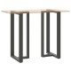 2 db antracit acél bárasztal lábak t-alakú 60x35x(111-112) cm