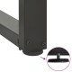 2 db antracit acél bárasztal lábak t-alakú 60x35x(111-112) cm