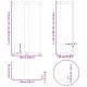 2 db antracit acél bárasztal lábak t-alakú 60x35x(111-112) cm