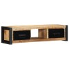 Tv szekrény 100x30x25 cm tömör durva fa mango