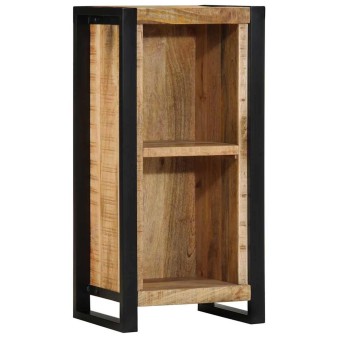 Éjjeliszekrény polcokkal barna 40 x 30 x 80 cm tömör mangófa