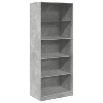 Betonszürke szerelt fa ruhásszekrény 80 x 50 x 200 cm