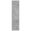 Betonszürke szerelt fa ruhásszekrény 30 x 50 x 200 cm