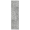 Betonszürke szerelt fa ruhásszekrény 50 x 50 x 200 cm