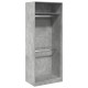 Betonszürke szerelt fa ruhásszekrény 80 x 50 x 200 cm Betonszürke szerelt fa ruhásszekrény 80 x 50 x 200 cm