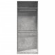 Betonszürke szerelt fa ruhásszekrény 80 x 50 x 200 cm Betonszürke szerelt fa ruhásszekrény 80 x 50 x 200 cm