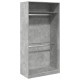 Betonszürke forgácslap ruhásszekrény 100 x 50 x 200 cm