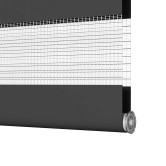 Zebrafüggönnyel fekete szövetszélesség 110,9 cm poliészter Zebrafüggönnyel fekete szövetszélesség 110,9 cm poliészter