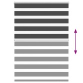 Zebrafüggönnyel fekete szövetszélesség 110,9 cm poliészter Zebrafüggönnyel fekete szövetszélesség 110,9 cm poliészter
