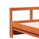 Viaszbarna tömör fenyőfa kanapéágy matrac nélkül 80 x 200 cm Viaszbarna tömör fenyőfa kanapéágy matrac nélkül 80 x 200 cm