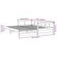 Viaszbarna tömör fenyőfa kanapéágy matrac nélkül 80 x 200 cm Viaszbarna tömör fenyőfa kanapéágy matrac nélkül 80 x 200 cm