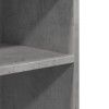 Betonszürke szerelt fa kisasztal kerekekkel 55 x 60 x 78 cm