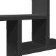 2 db fekete szerelt fa fali polc 50 x 12 x 50 cm 2 db fekete szerelt fa fali polc 50 x 12 x 50 cm