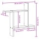 2 db betonszürke szerelt fa fali polc 50 x 12 x 50 cm 2 db betonszürke szerelt fa fali polc 50 x 12 x 50 cm
