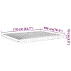 Fehér 7 zónás 20 ild keménységű habmatrac 180 x 210 cm