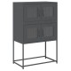 Highboard antracit 68x39x107 cm acél