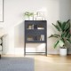 Highboard antracit 68x39x107 cm acél
