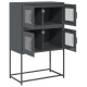 Highboard antracit 68x39x107 cm acél