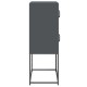 Highboard antracit 68x39x107 cm acél