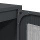 Highboard antracit 68x39x107 cm acél
