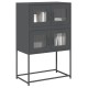 Highboard antracit 68x39x107 cm acél