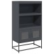 Highboard antracit 68x39x123 cm acél