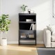Highboard antracit 68x39x123 cm acél