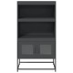 Highboard antracit 68x39x123 cm acél