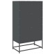 Highboard antracit 68x39x123 cm acél