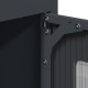 Highboard antracit 68x39x123 cm acél