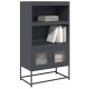Highboard antracit 68x39x123 cm acél