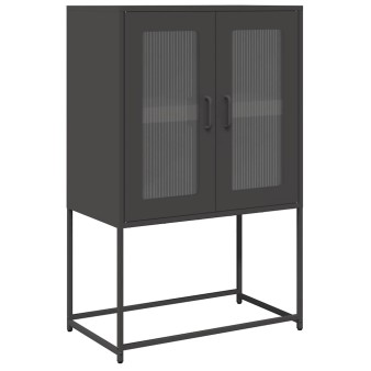 Magastábla fekete 68x39x107 cm acél
